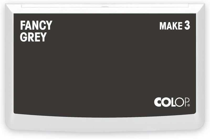 Colop Make Series, Ink Stamp Pads, with Non-Toxic Premium Ink, Water-Based Acid-Free (Fancy Grey, Make 3-3-1/2" x 6-1/4") - Image 1